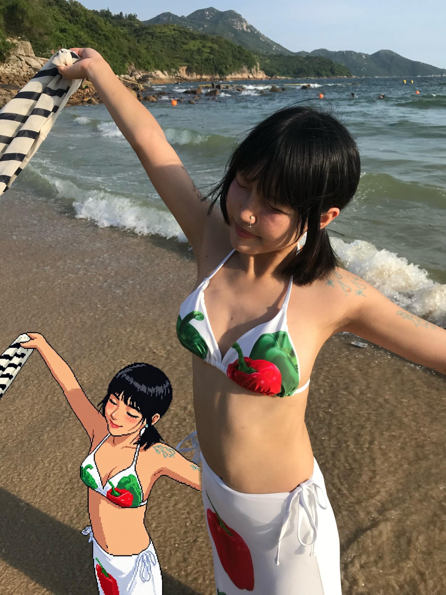 ペッパーポップ 3ピースビキニセット Pepper Pop 3-Piece Bikini Set