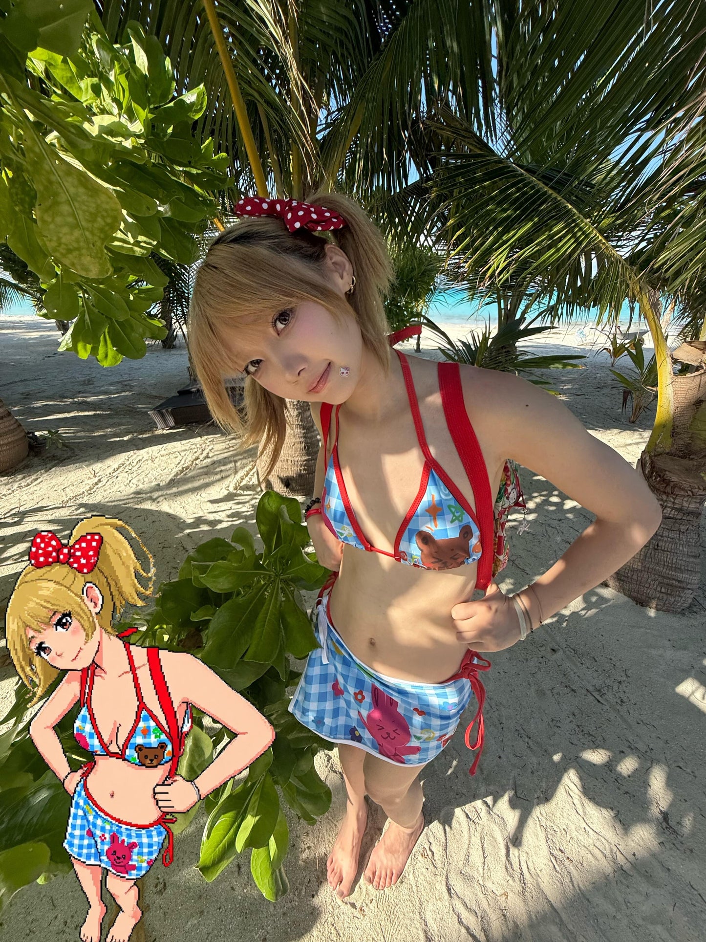 ピクニックパルズ ブルー ビキニセット Picnic Pals Blue Bikini Set