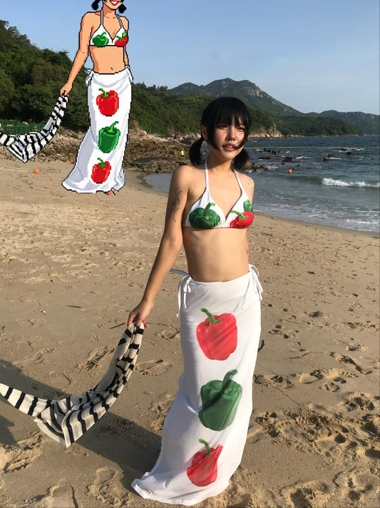 ペッパーポップ 3ピースビキニセット Pepper Pop  3-Piece Bikini Set