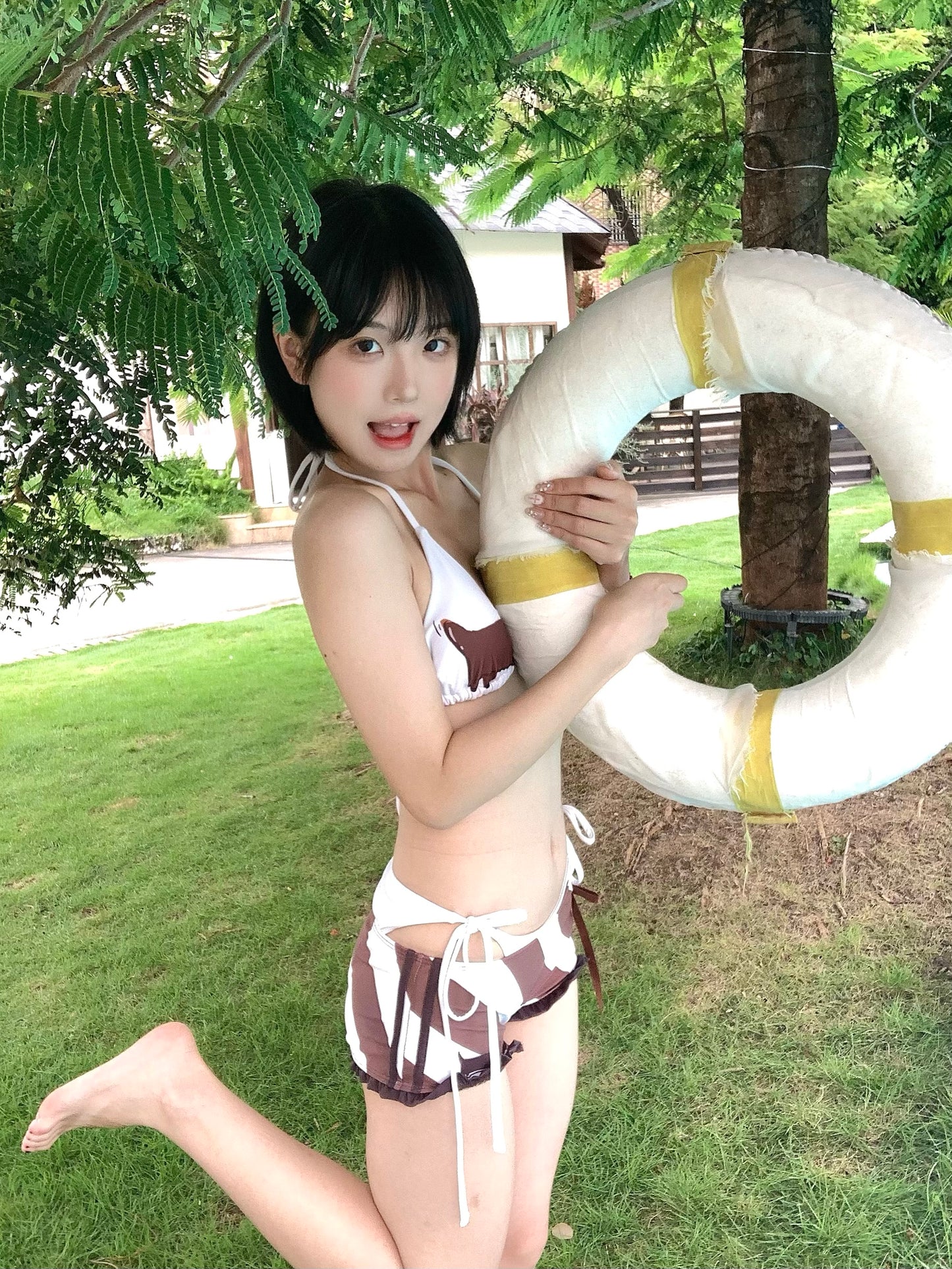 ダックスフンド 3ピースビキニセット Dachshund 3 Piece Bikini Set