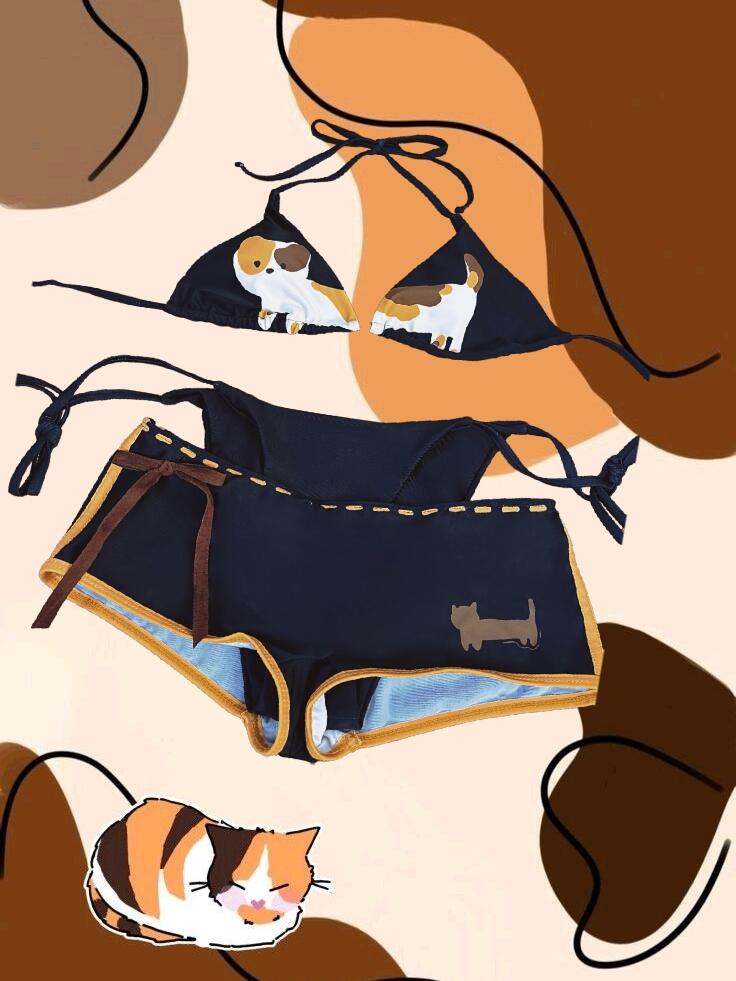 ネコネコ 3ピースビキニセット NekoNeko 3 Piece Bikini Set