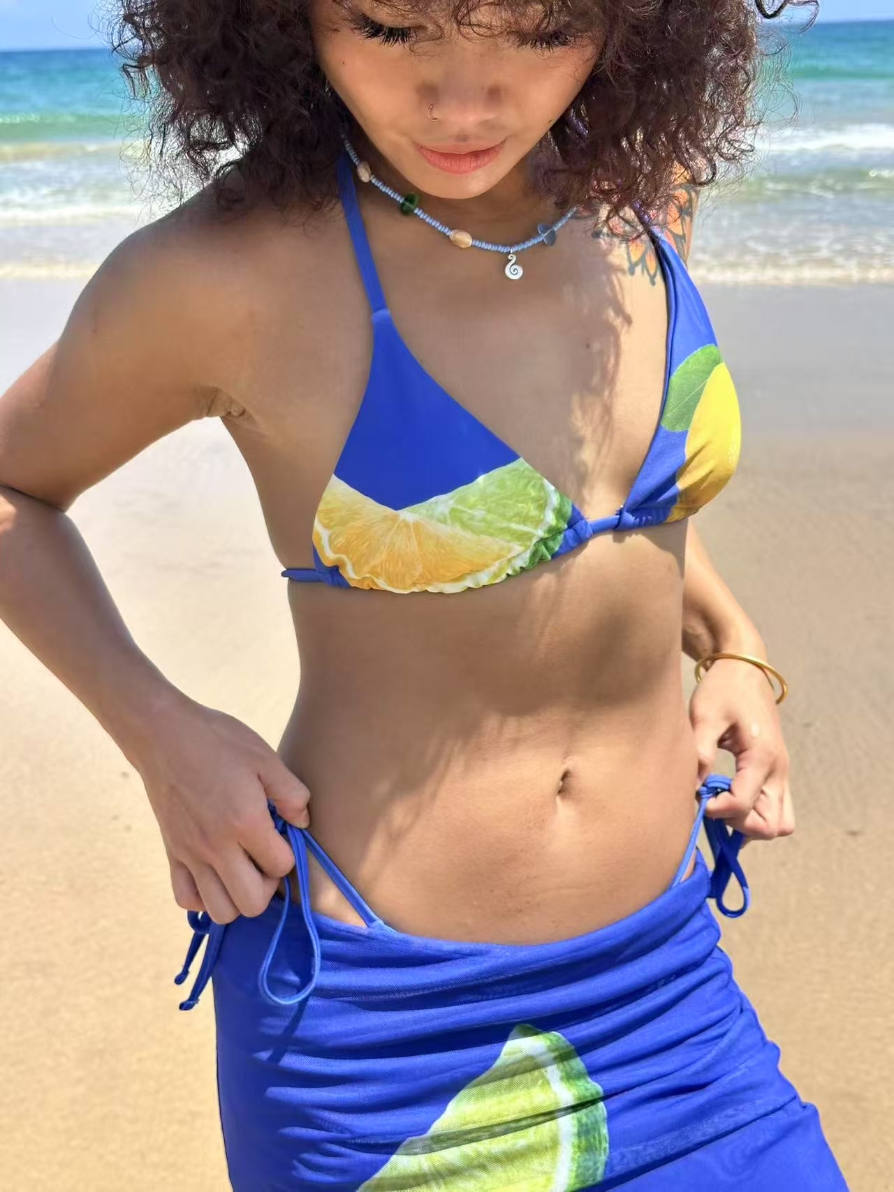 ライム＆レモン 3ピース ビキニセット 3 piece Lime and Lemon Bikini Set