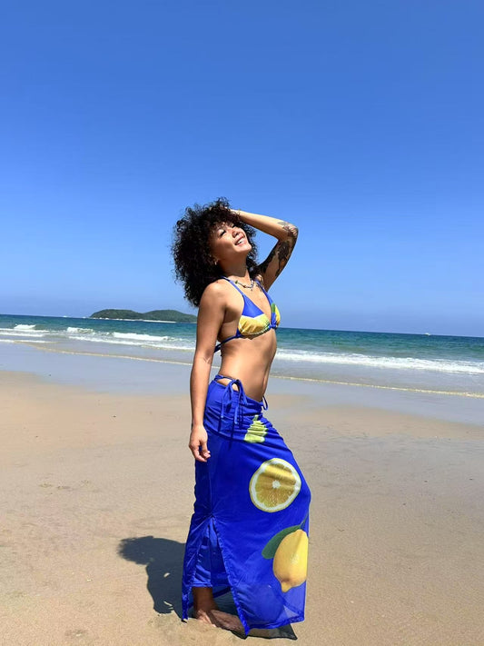 ライム＆レモン 3ピース ビキニセット 3 piece Lime and Lemon Bikini Set